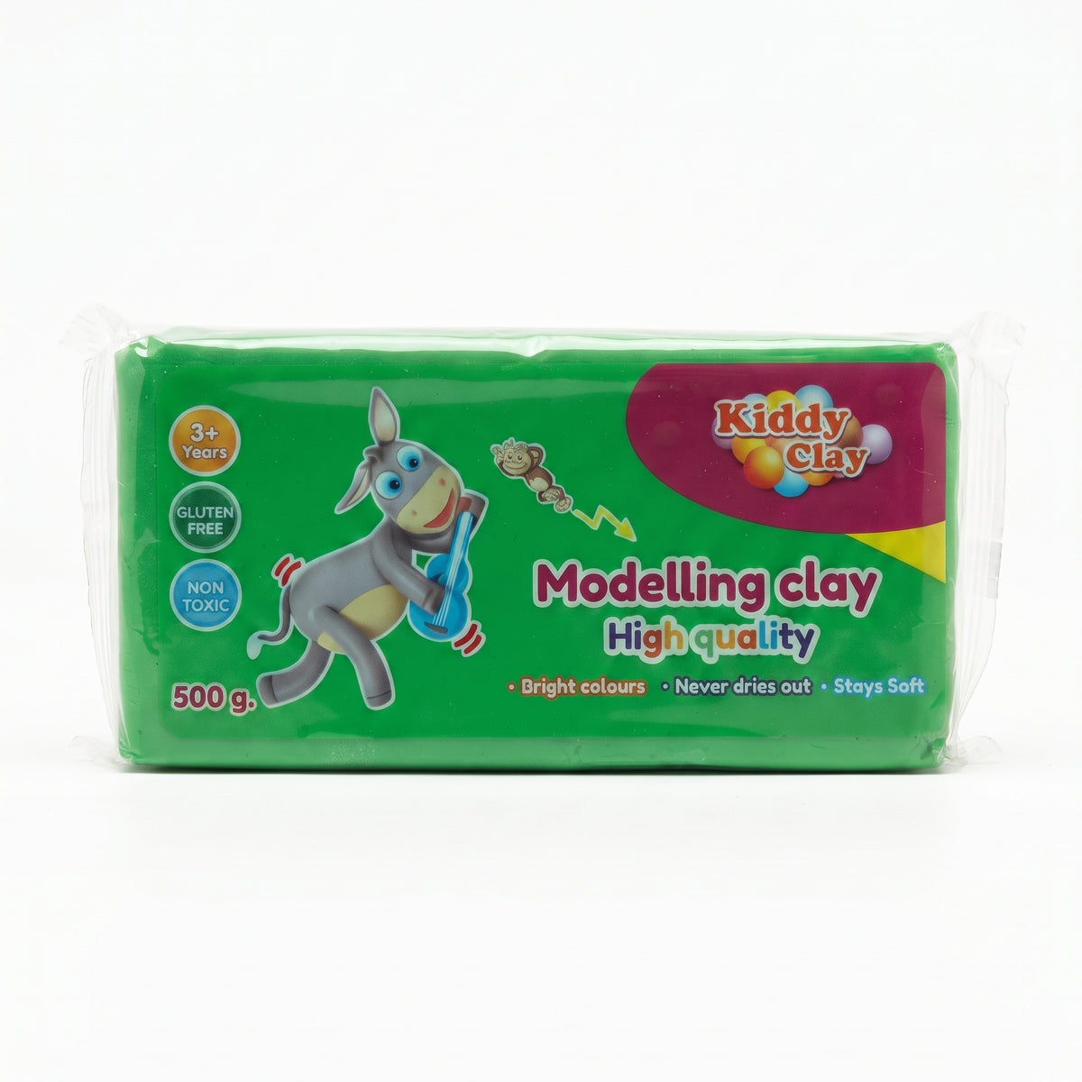 Pâte à Modeler Kiddy Clay - Bloc de 500g - Haute Qualité