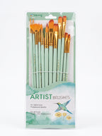 Set 12 pinceaux peinture Yalong - Différents Modèles