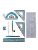 Coffret géométrie Yalong bleu : Boîte Complète pour la Rentrée