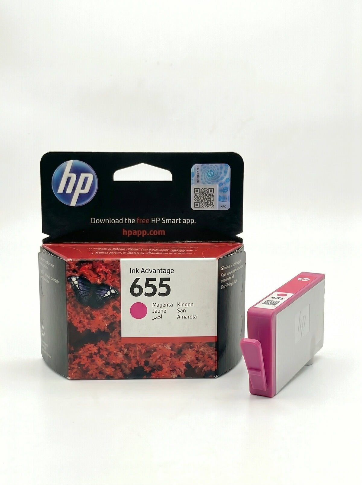 Cartouche d'Imprimante HP 655 | Pack 3 Couleurs : Noir, Jaune, Rose