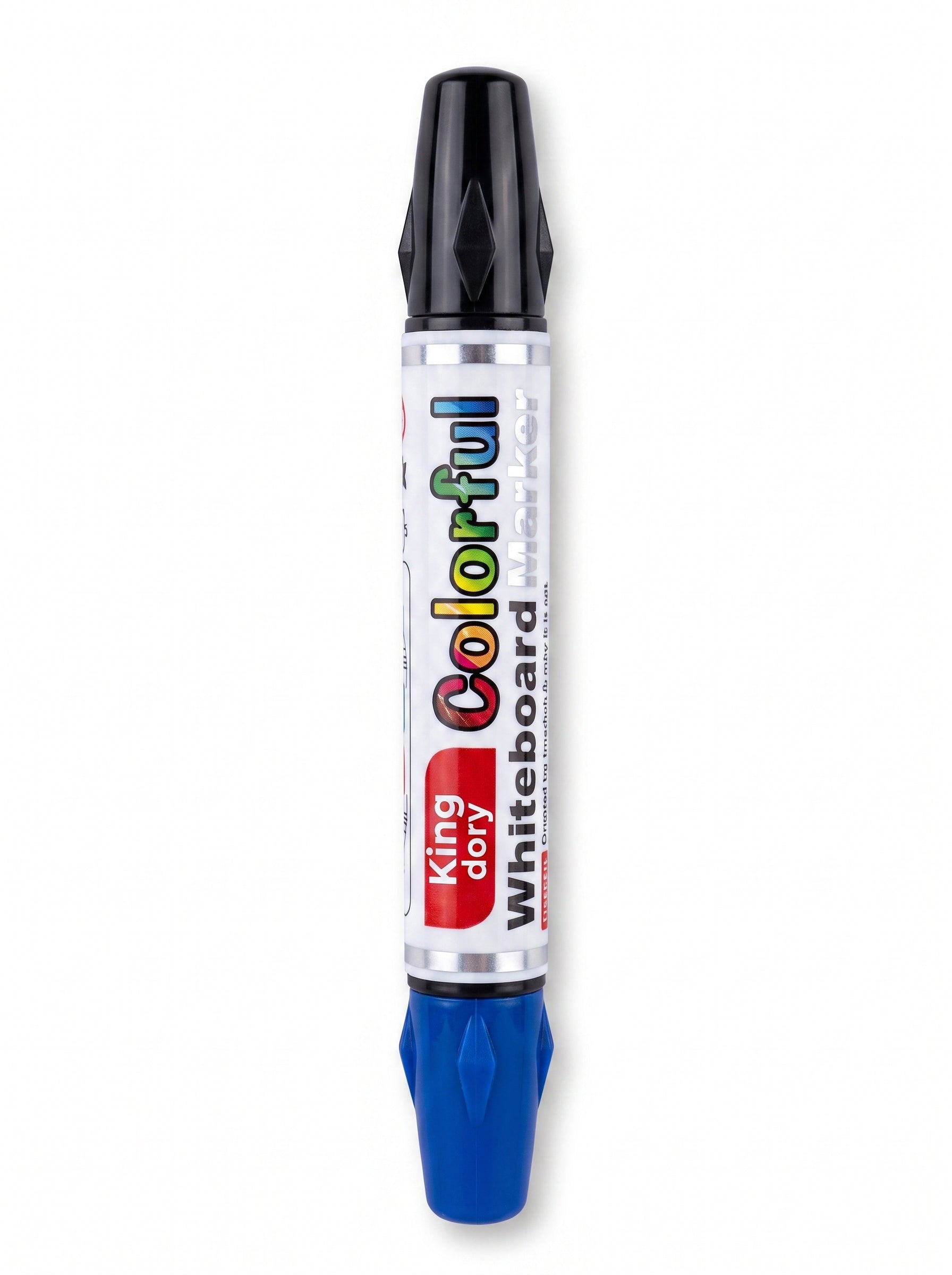 Marqueur tableau double pointe King Story - Bleu et Noir