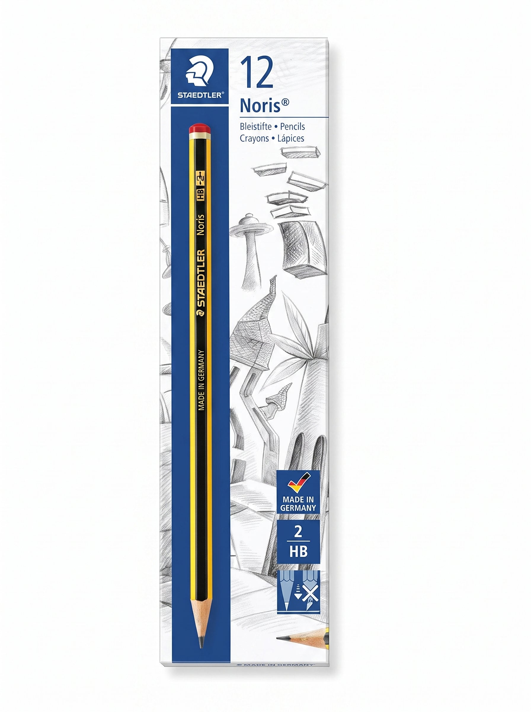 Crayon à papier Staedtler HB - Boîte de 12 Crayons Graphite N°2 Image principale du produit