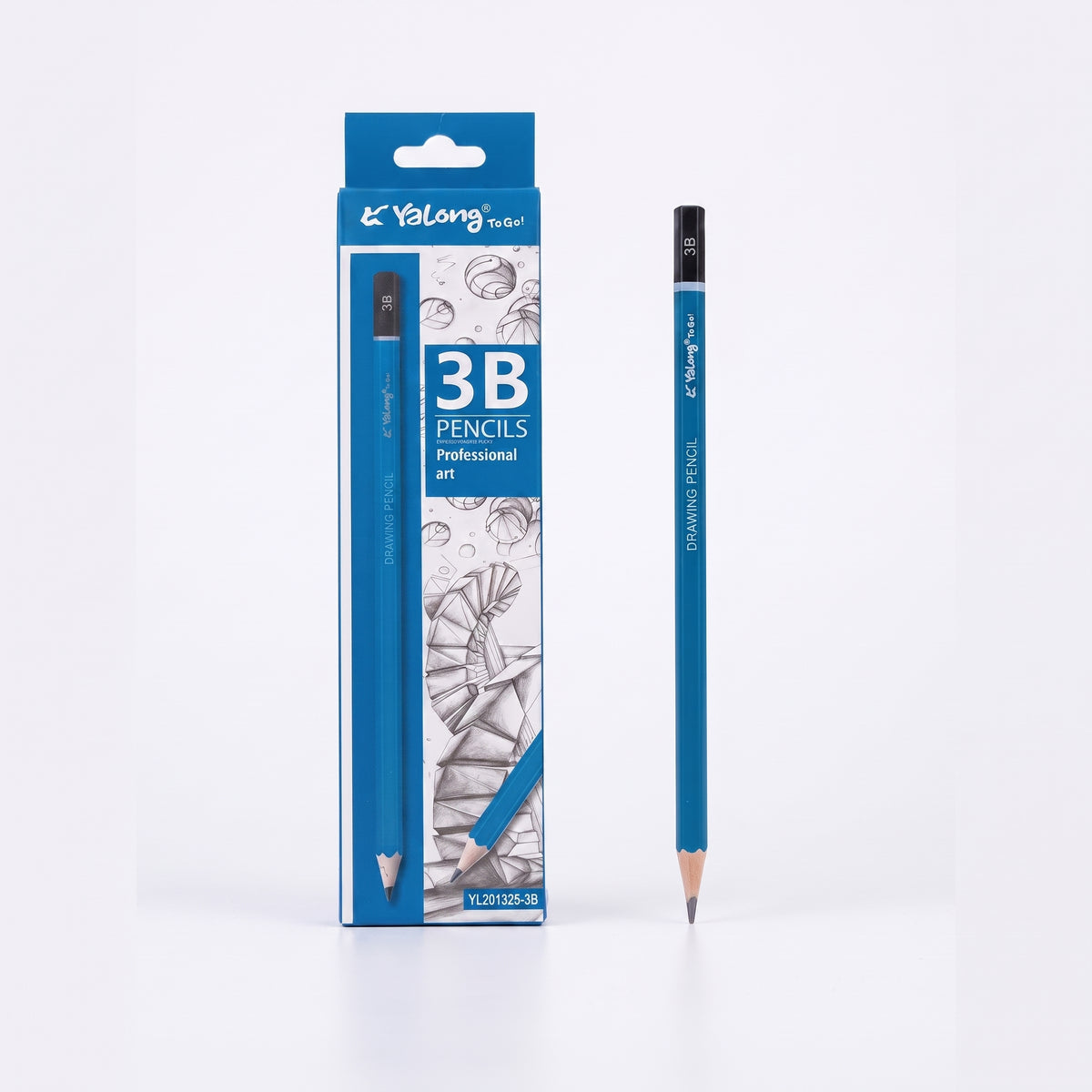 crayon noir dessin Yalong - Assortiment HB.B.B2. 3B.6B. B7.9B. 10B