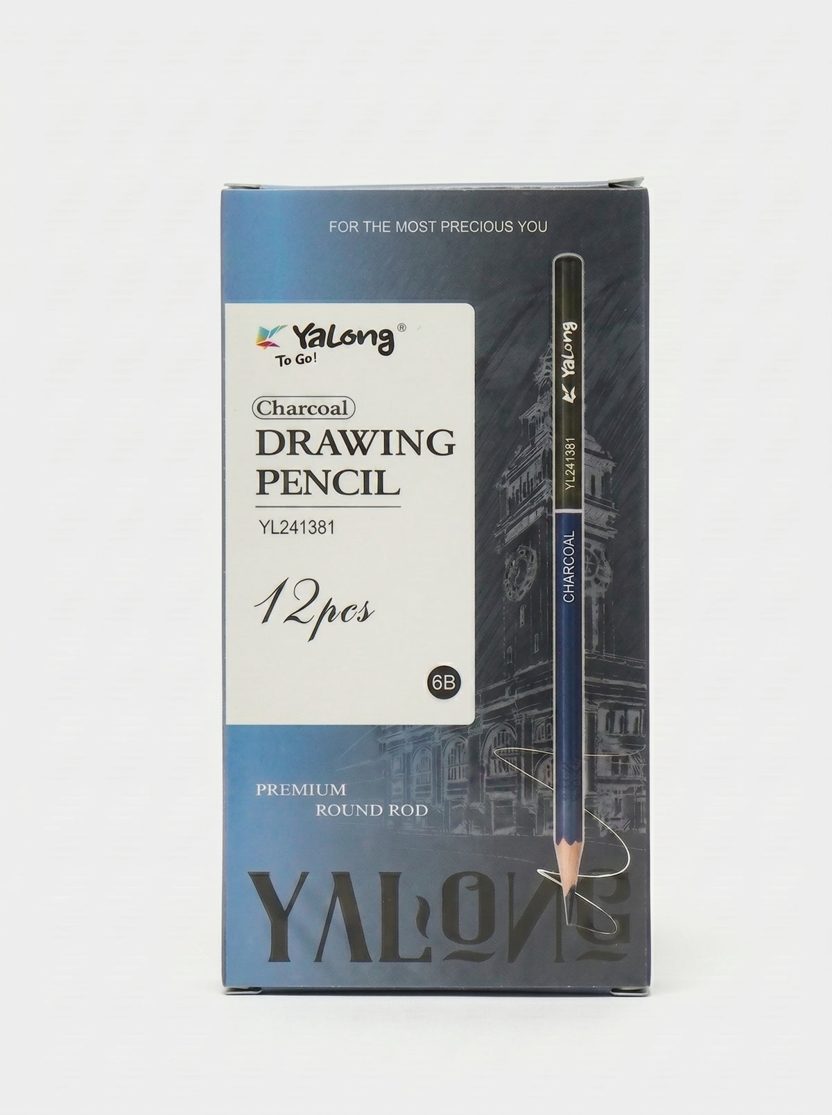 Crayons Graphite Yalong - Boîte de 12 & Plusieurs Formats Disponibles