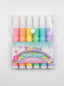 Surligneurs Pastel 6 Couleurs Yalong | Lot de Marqueurs Fluorescents Doux