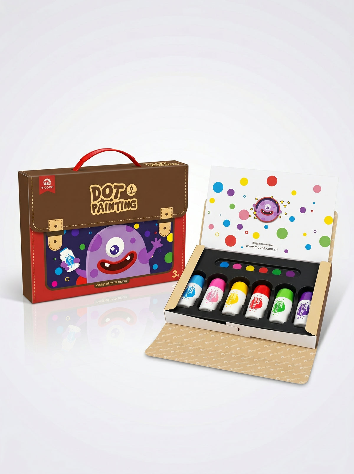 Peinture enfant Mobee 6 pièces - Set créatif pour loisirs artistiques