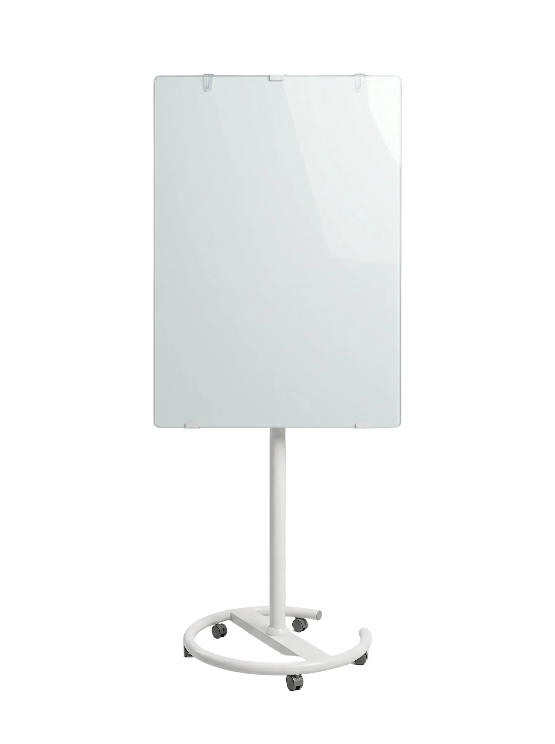 Chevalet de conférence en verre magnétique mobile - 70x100 cm