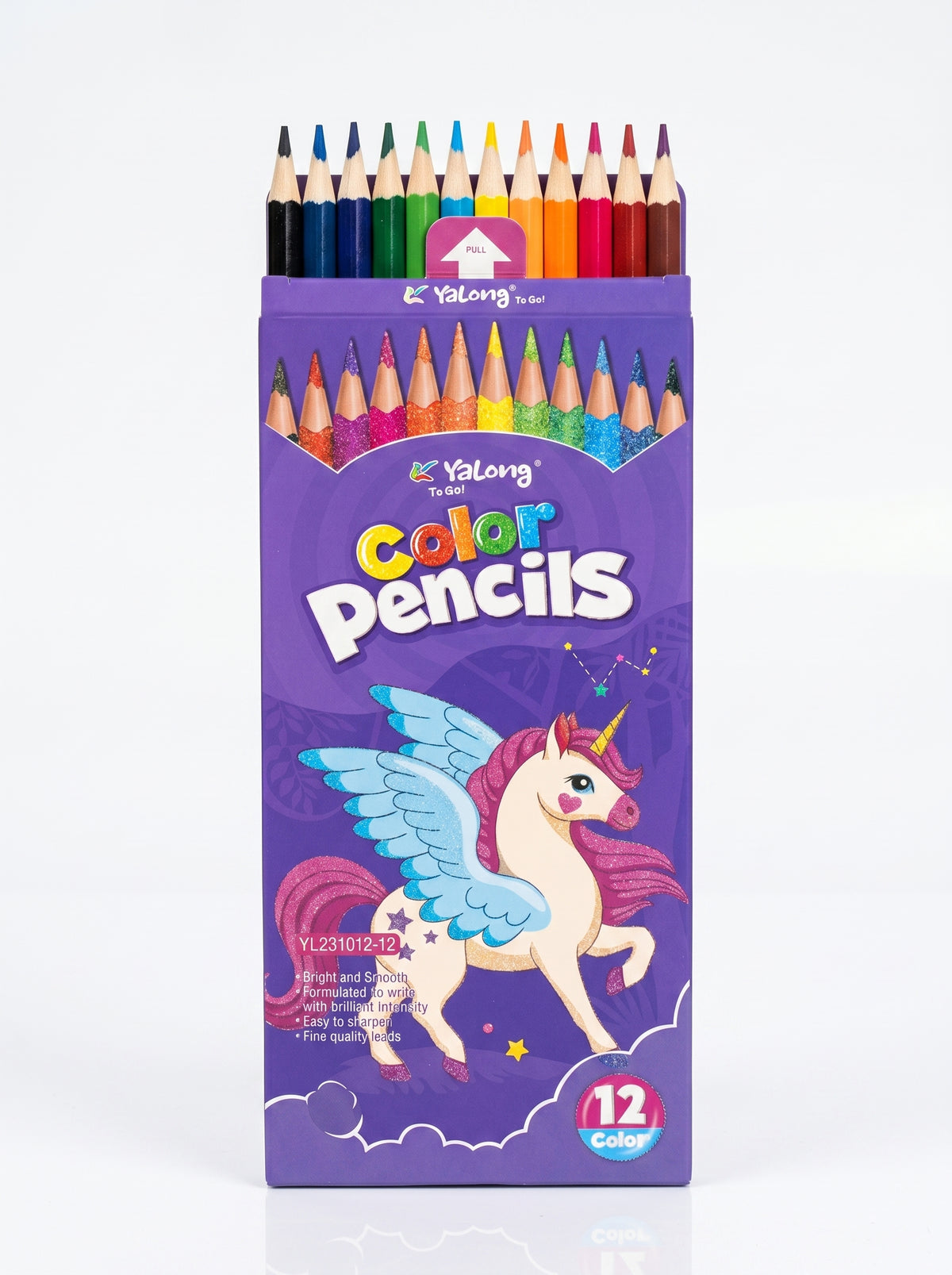 Boîte de Crayons de couleur 12pcs Yalong To Go - Matériel de Dessin