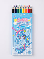 Crayons de couleur 12pcs Yalong To Go - Matériel de Dessin Premium