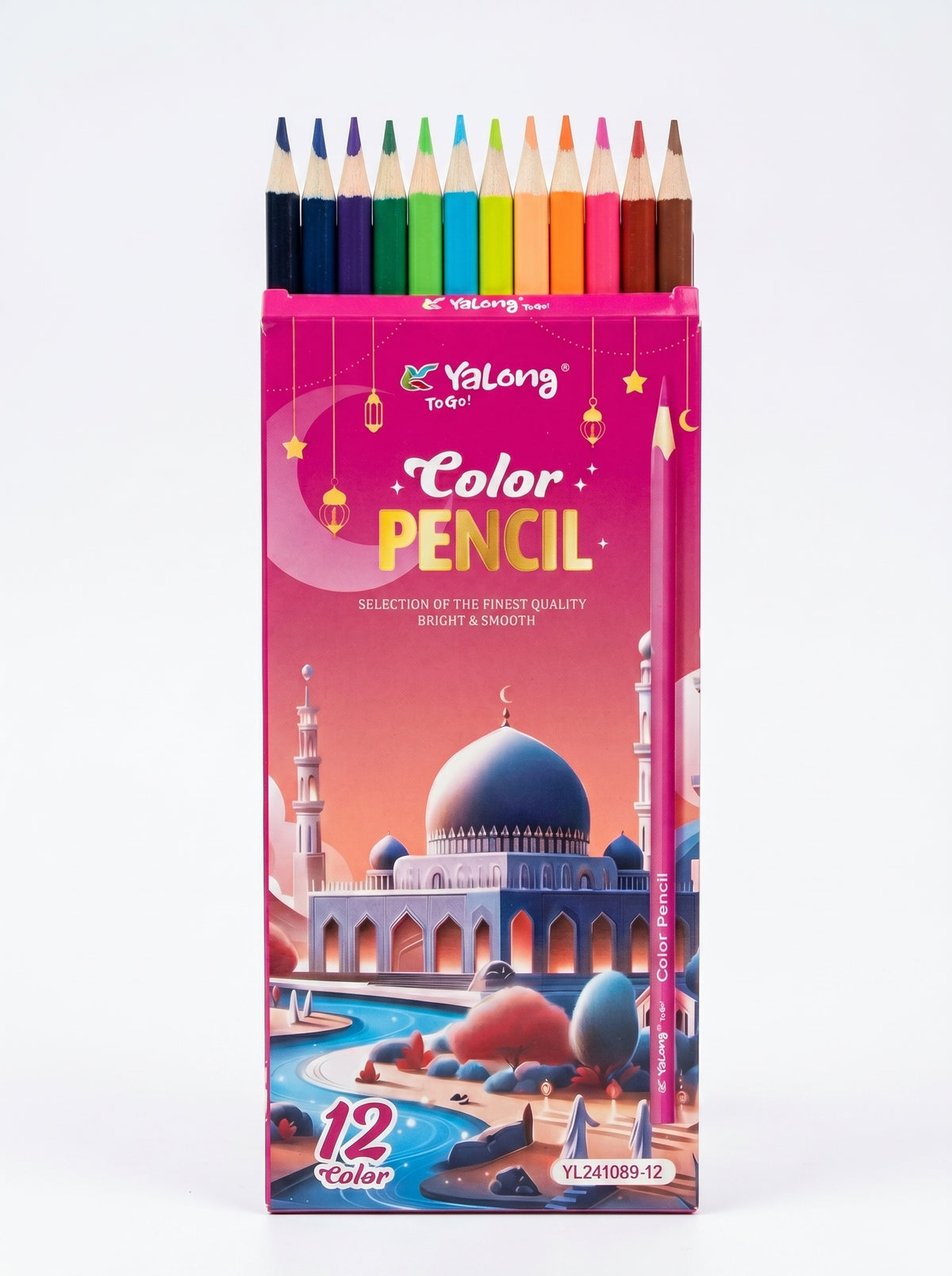 Crayons de couleur 12pcs Yalong To Go - Matériel Dessin