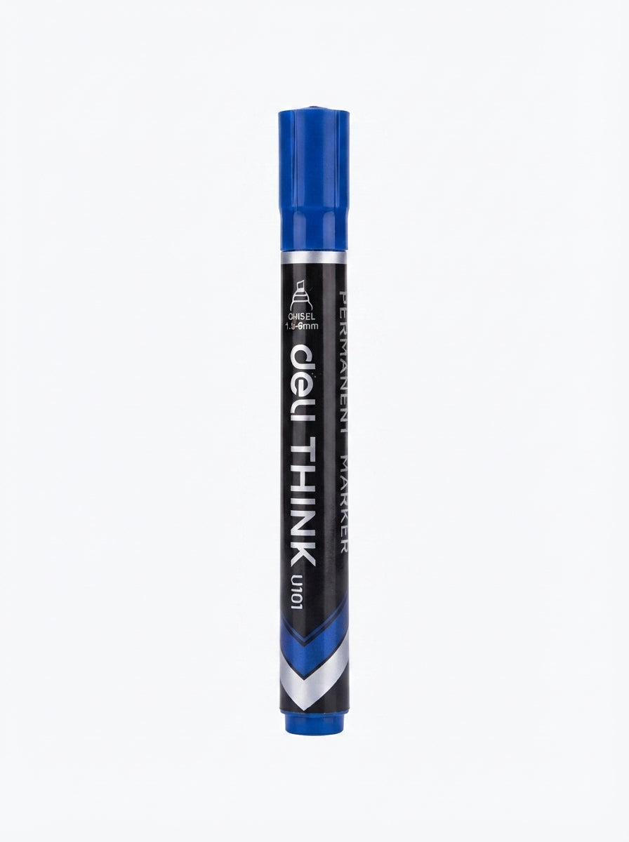 Marqueur Permanent Pointe Biseautée Deli – Encre Indélébile Haute Qualité
