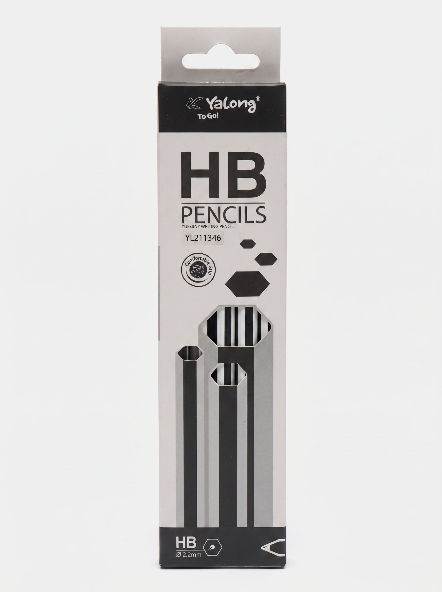 Coffret de 12 : Crayon à papier HB noir Yalong - Qualité Supérieure