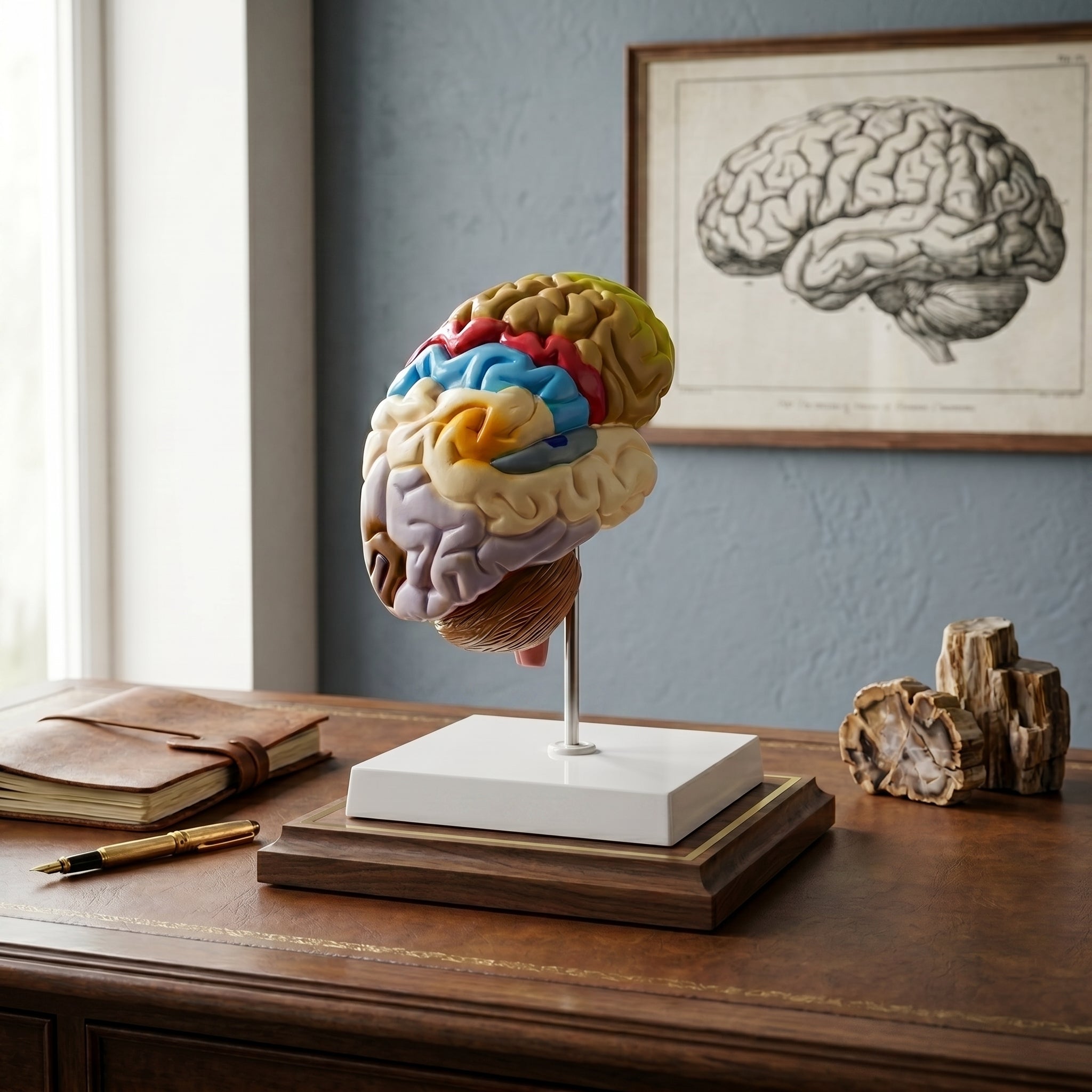 Coupe Sagittale du Cerveau : Modèle Demi-Cerveau Image secondaire du produit