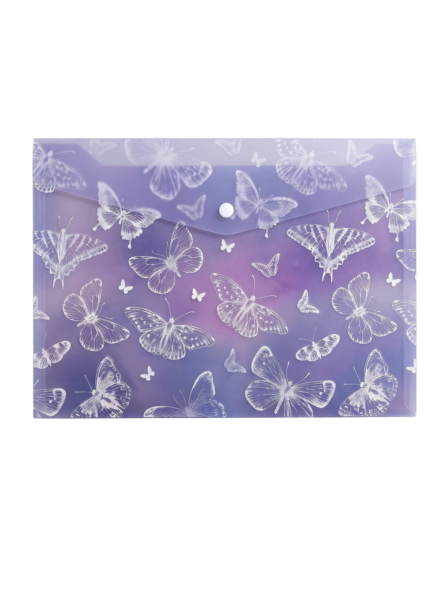 Pochette Porte-Documents A4 – Organiseur Plastique avec Bouton-Pression