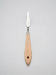 Couteau à palette métal et en bois professionnel pour peinture à l'huile