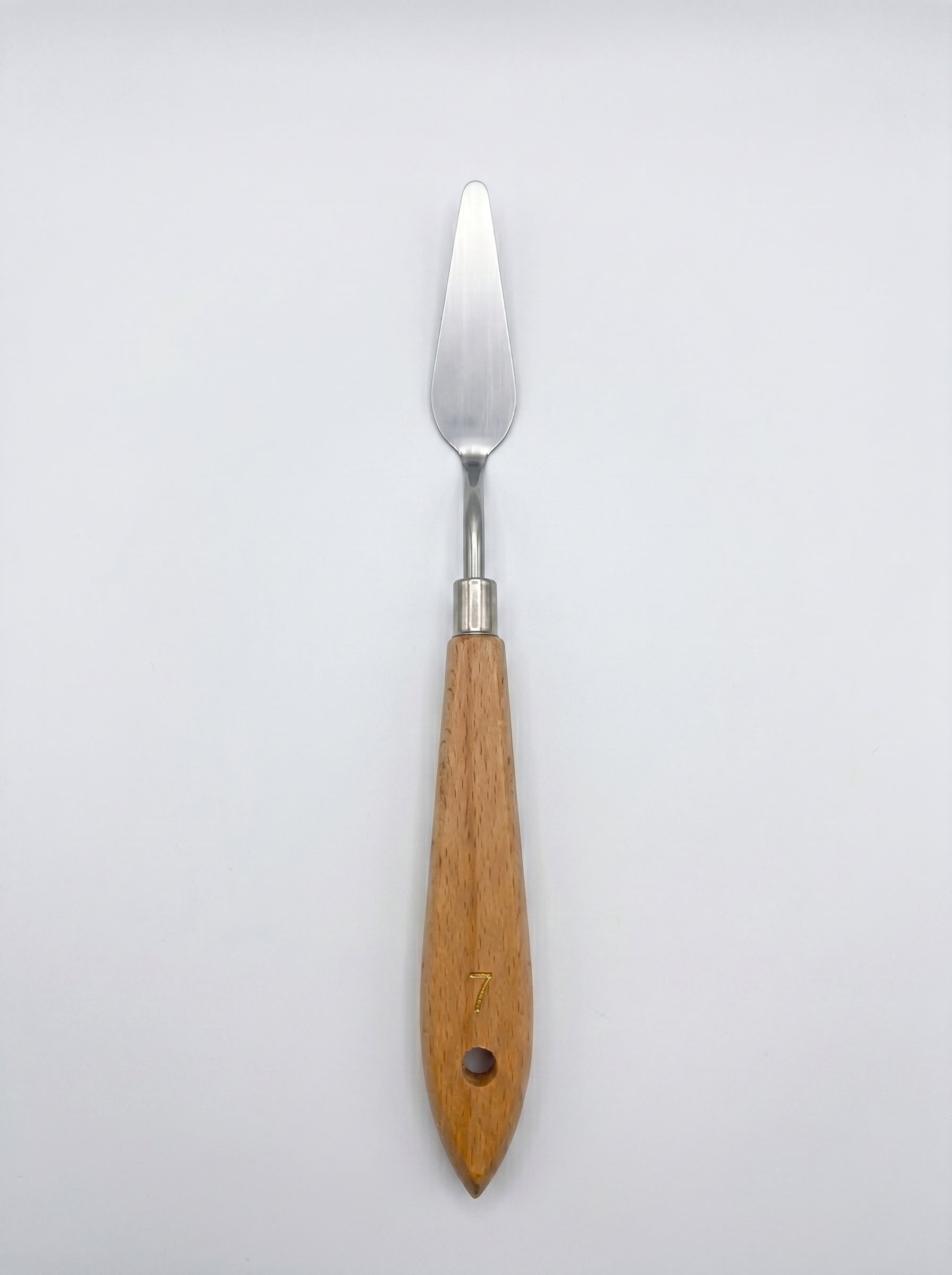 Couteau à palette métal et en bois TOPKALL – Outil de peinture artistique