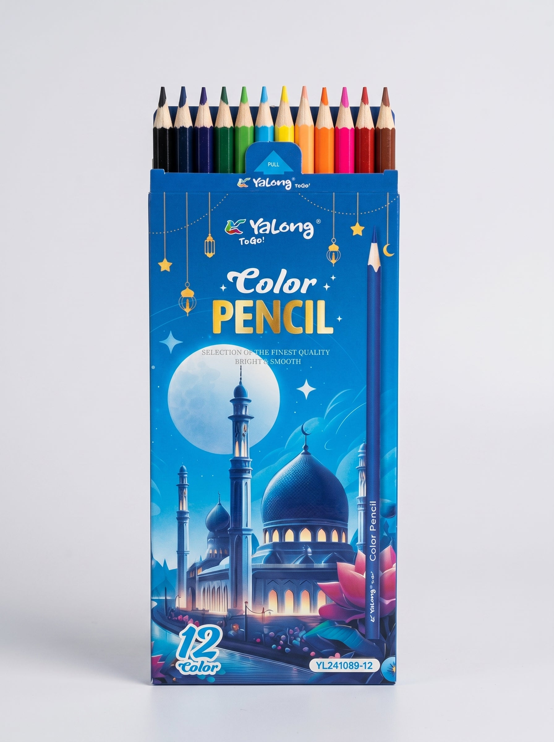 Crayons de couleur 12pcs Yalong To Go - Matériel Dessin