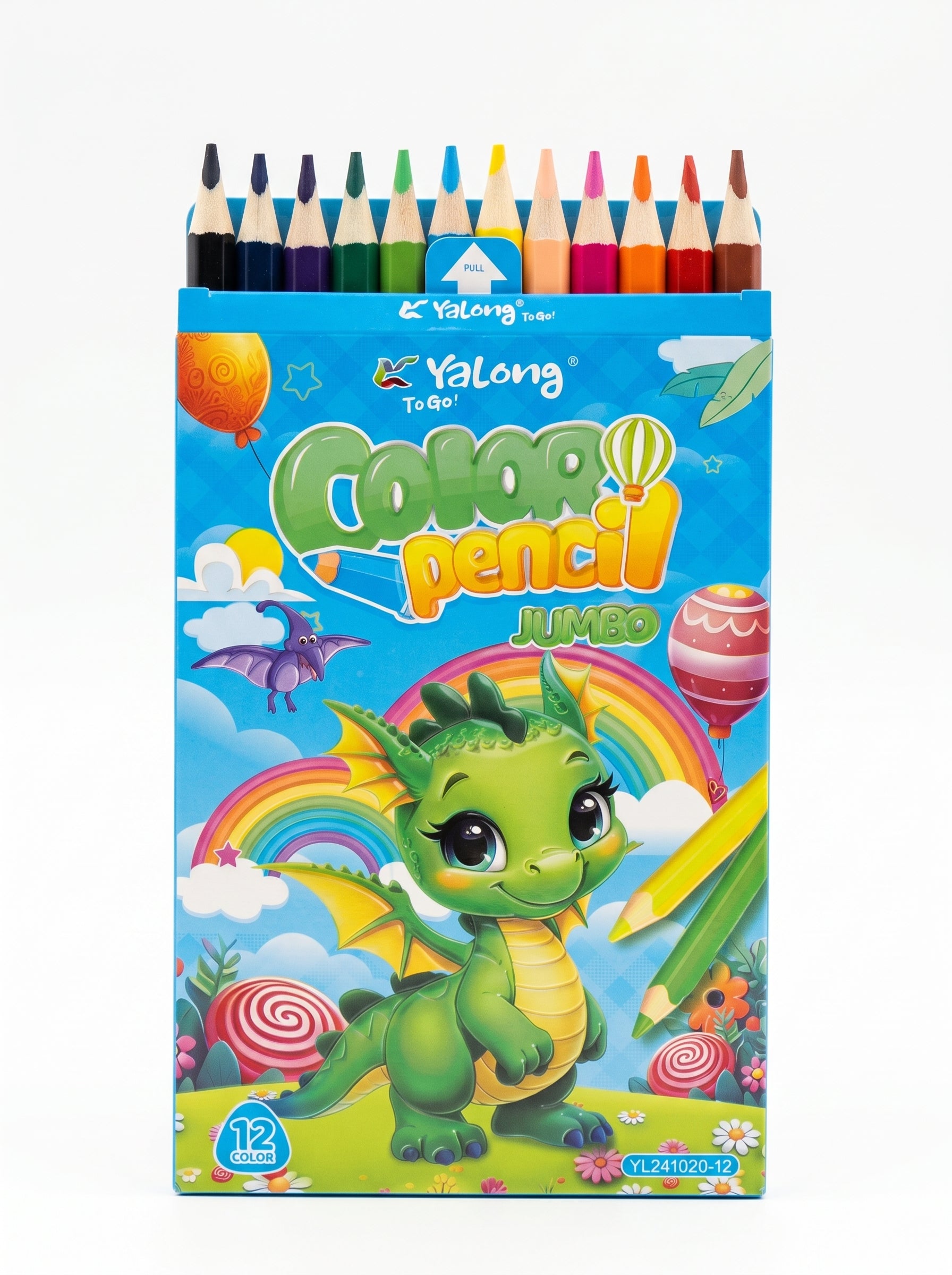 Crayons de couleur Jumbo Yalong - Couleurs Vives