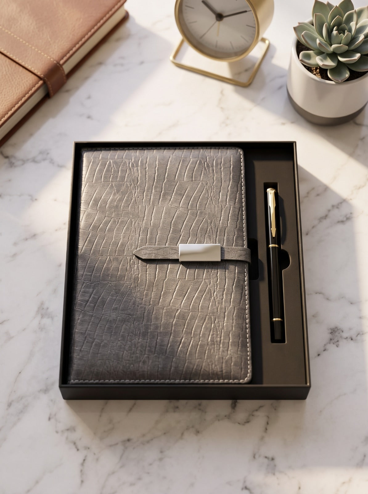 Coffret Premium Yalong : Carnet de notes avec serrure A5 et stylo
