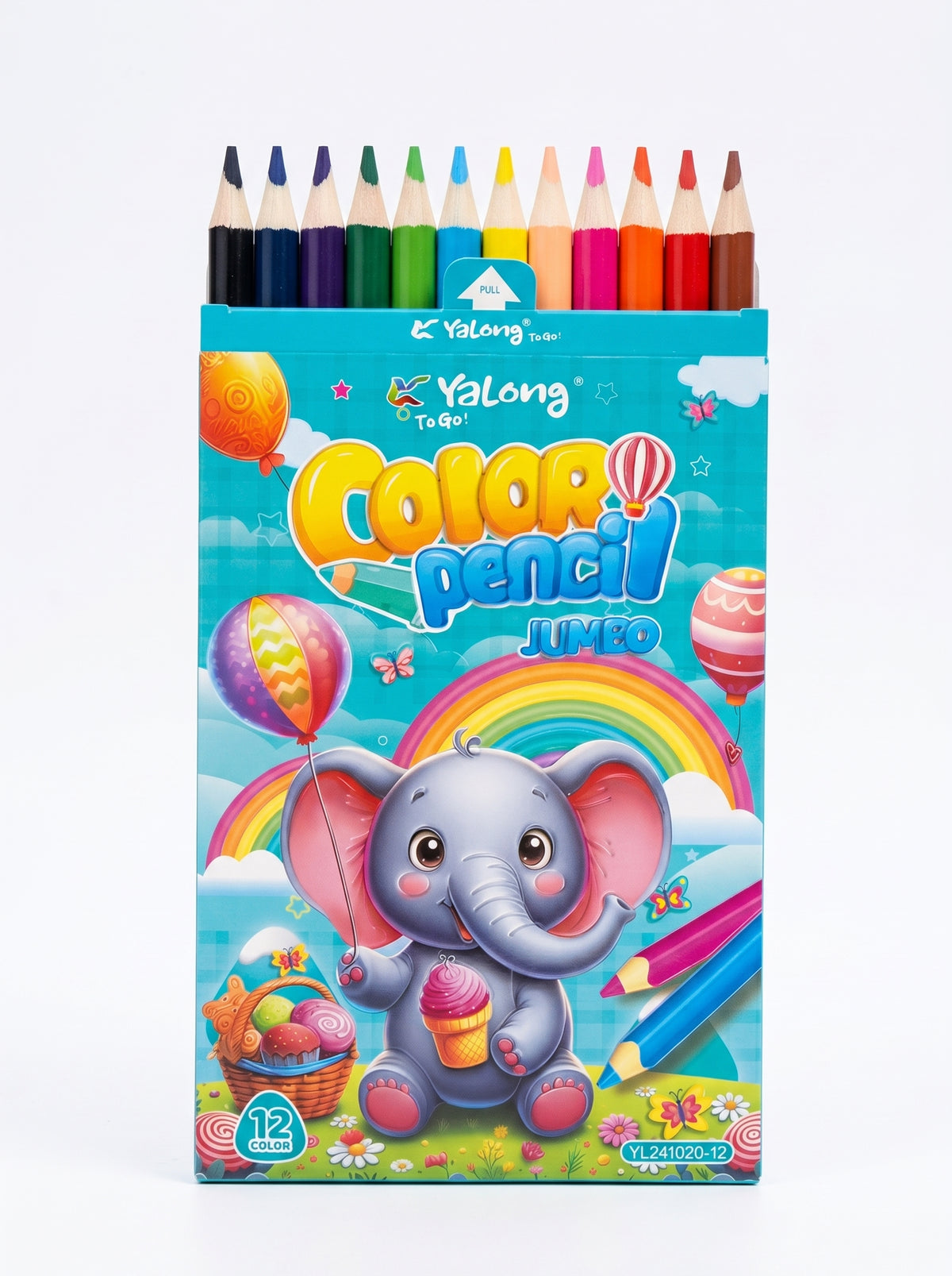 Crayons de couleur Jumbo Yalong - Couleurs Vives
