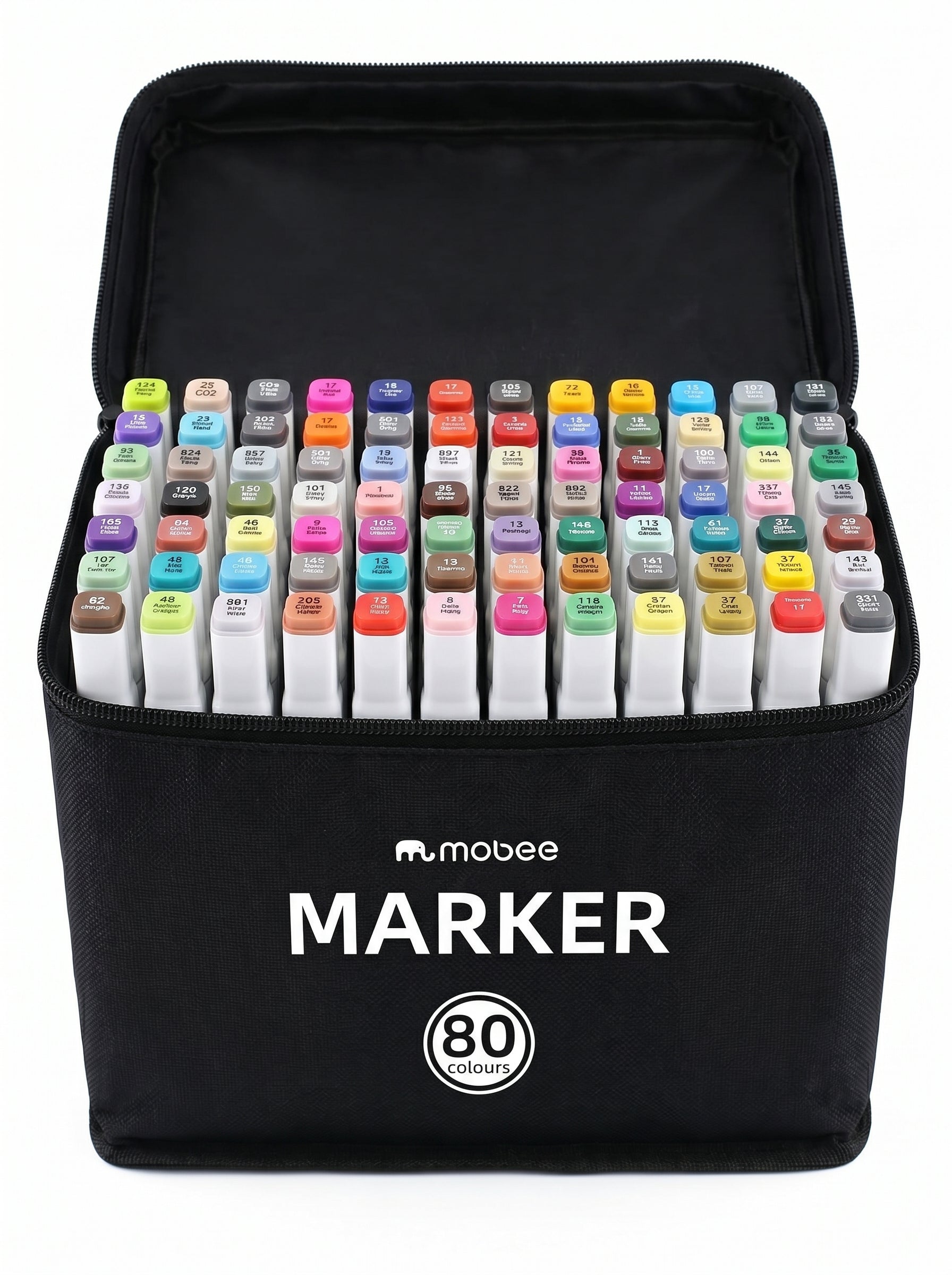 Coffret feutres à alcool Mobee (30, 40, 60, 80 pièces) - L'excellence du dessin créatif
