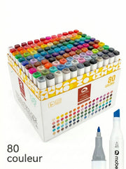 Feutres Promarker – Set Complet Double Pointe pour Artistes et Designers