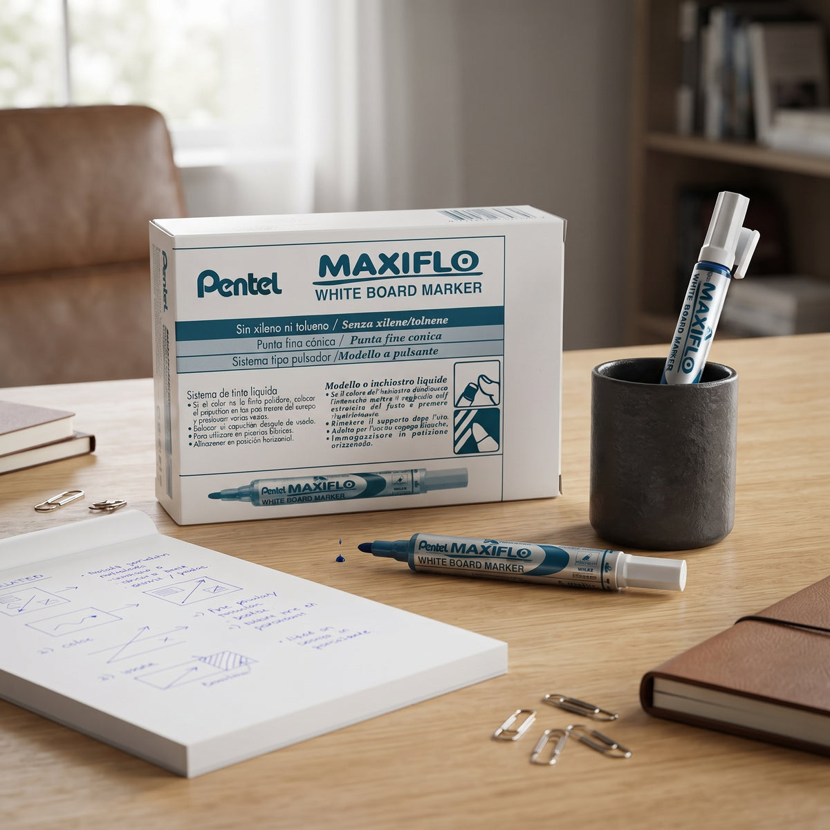 Marqueur tableau blanc Maxiflo à Encre Liquide