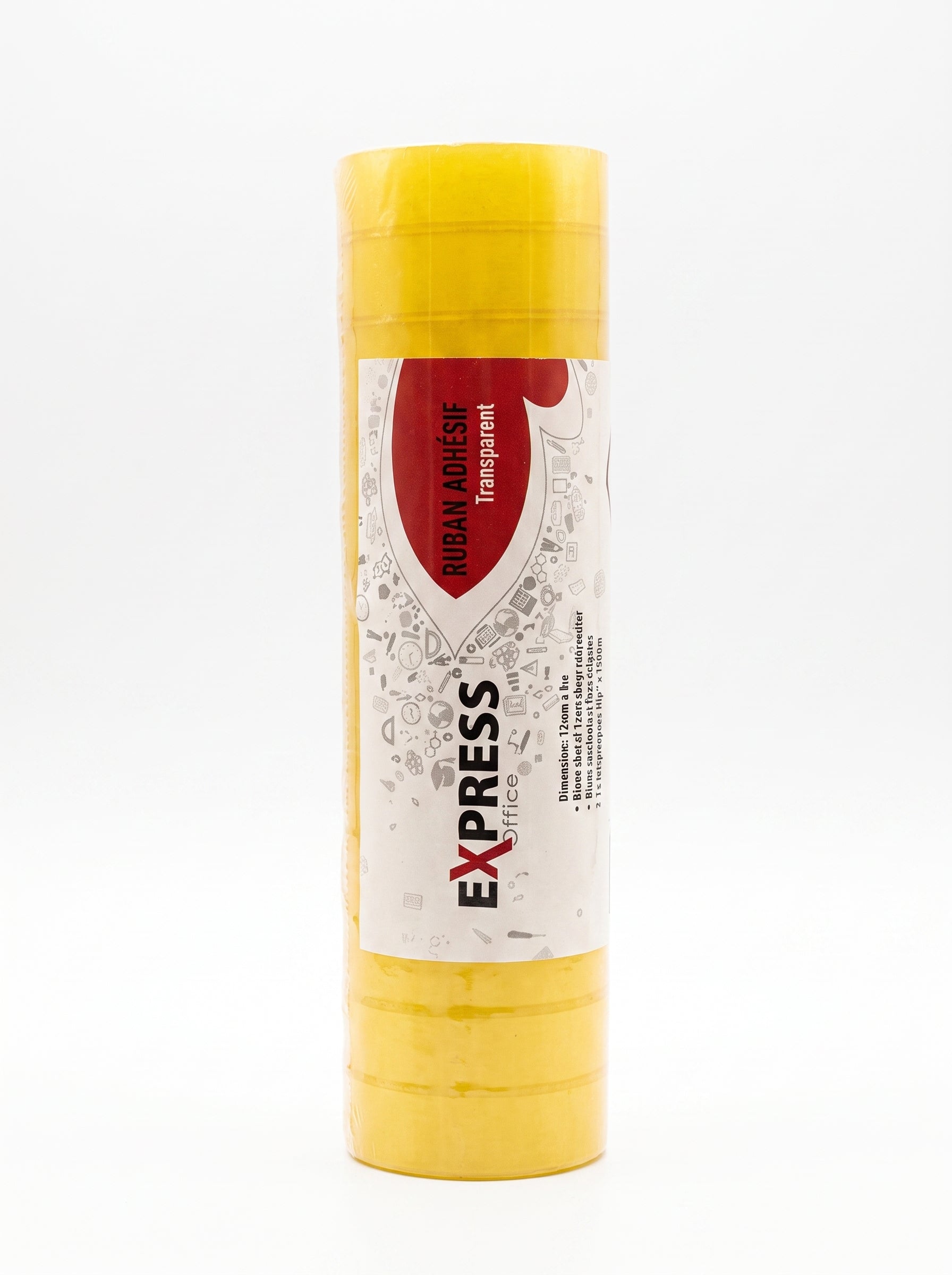 Lot de 12 Rouleaux de Ruban Adhésif Transparent – Qualité École et Bureau Image principale du produit
