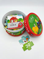 Coffret Livre et Puzzle Géant Animaux – Jeu Éducatif pour Enfants