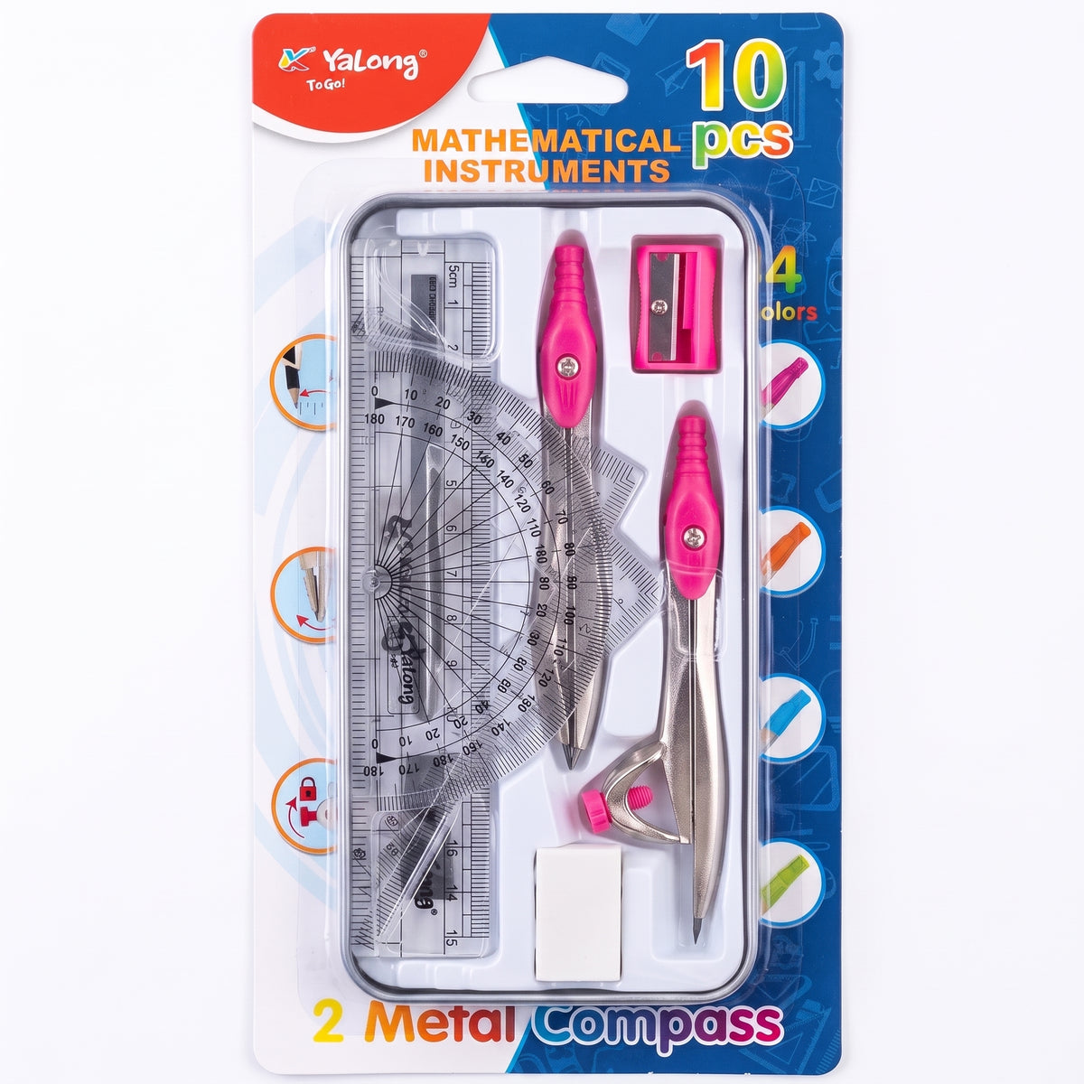 Boîte géométrie Yalong 10 pièces