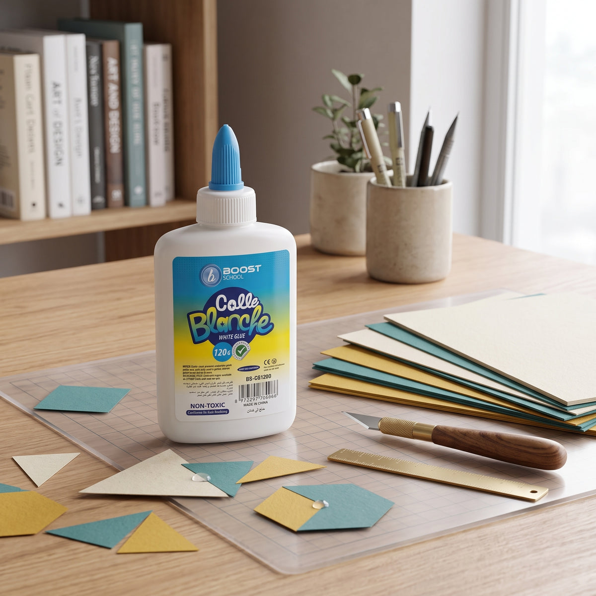 Colle blanche scolaire Boost School - Liquide Multi-usages
