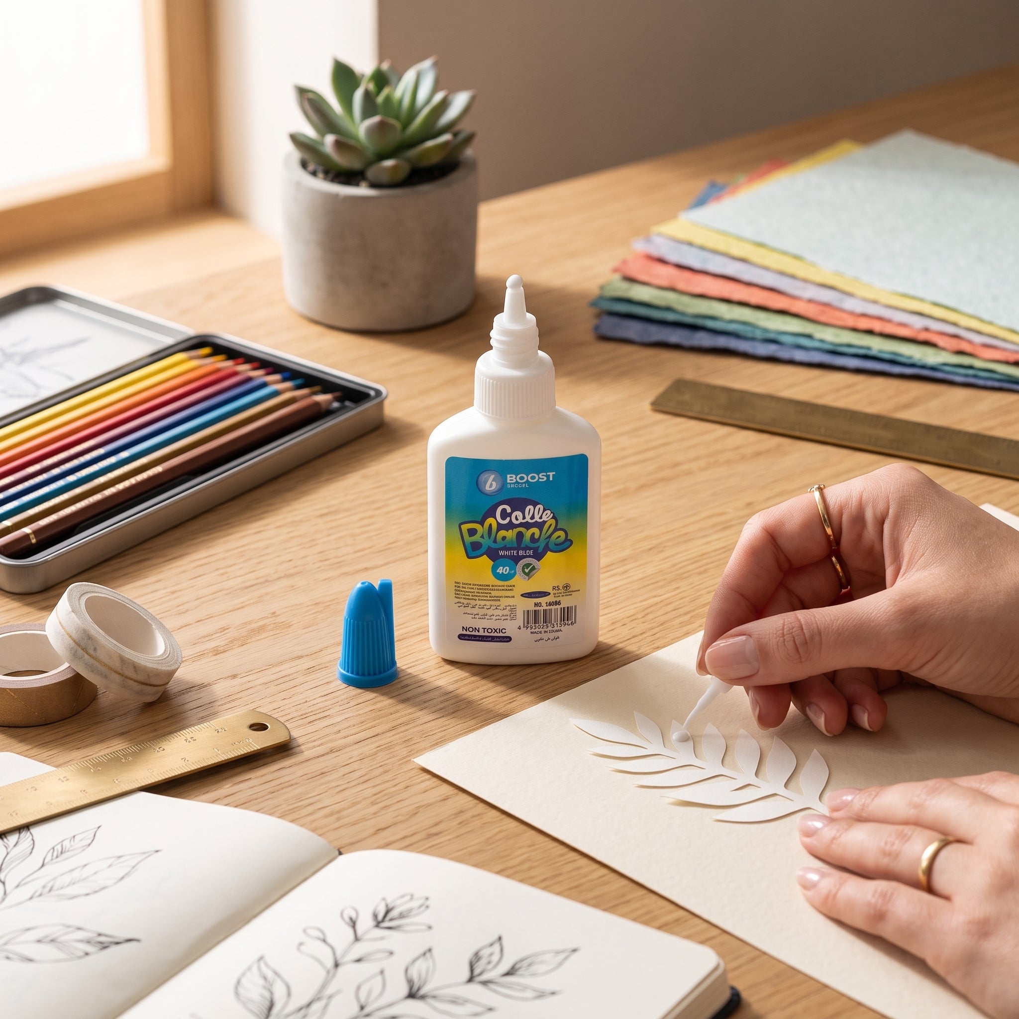 Colle blanche scolaire Boost School - Liquide Multi-usages