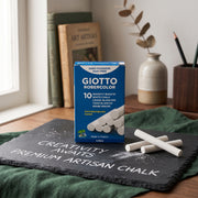 Craie blanche Giotto Robercolor - Boîte de 10 Pièces