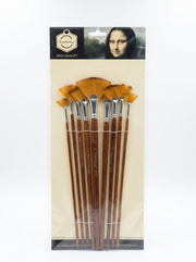 Pinceau éventail peinture - Set de 9 pièces Gamme High Quality
