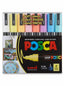 Coffret Uni-Posca gamme Soft (8 pièces) - Marqueurs peinture couleurs douces