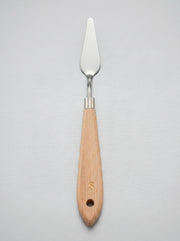 Couteau à palette métal et en bois professionnel pour peinture à l'huile