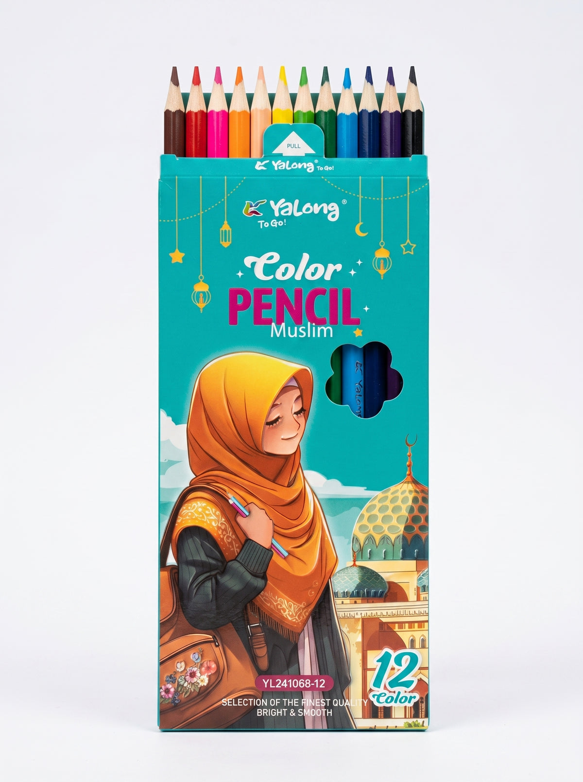 Yalong To Go - Boîte de Crayons de Couleur 12 Pièces | Dessin & Croquis Maroc