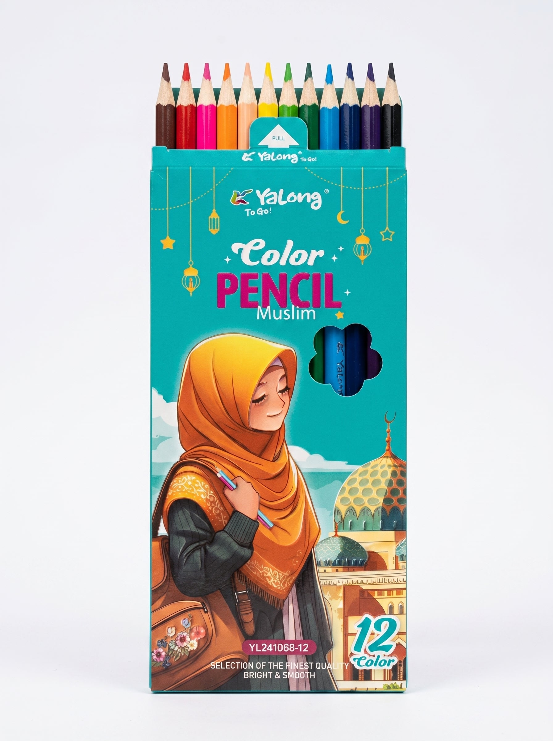 Yalong To Go - Boîte de Crayons de Couleur 12 Pièces | Dessin & Croquis Maroc