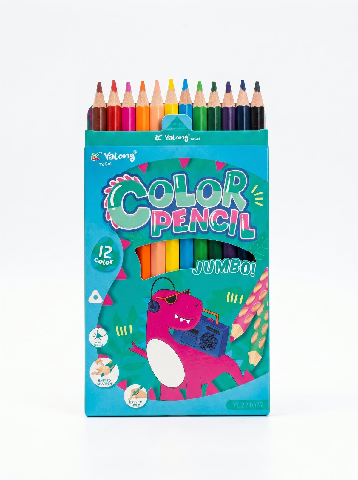 Yalong To Go - Boîte de Crayons de Couleur 12 Pièces | Dessin & Croquis Maroc