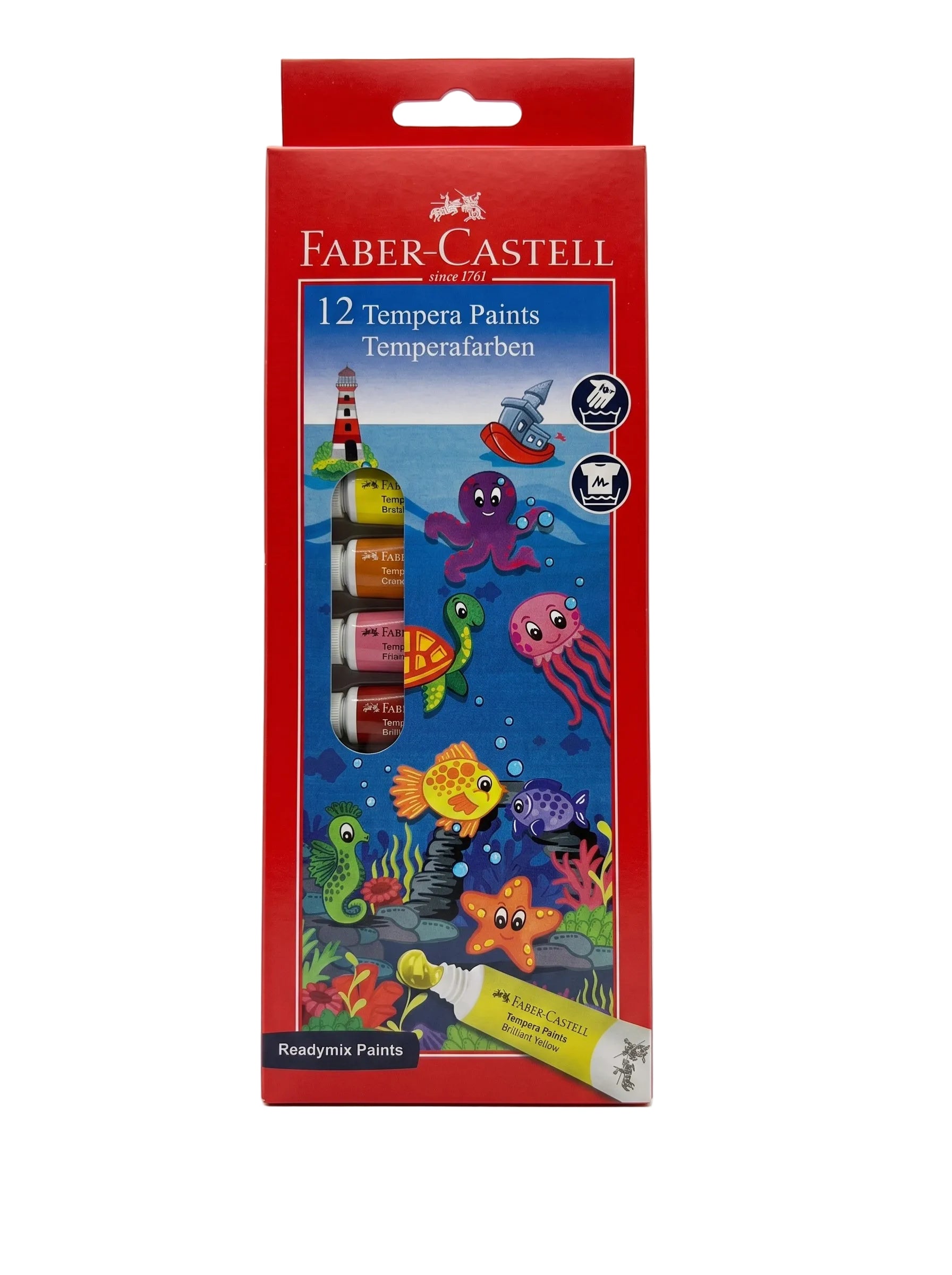 Set de 12 Tubes de Peinture Gouache Faber-Castell – Qualité Premium