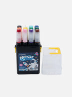 Feutres à alcool 12 couleurs Yalong - Double Pointe