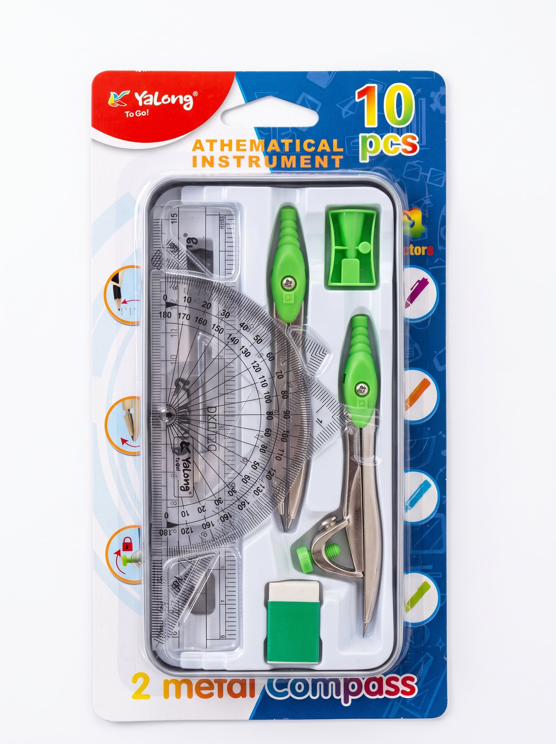 Boîte géométrie Yalong 10 pièces Image secondaire du produit