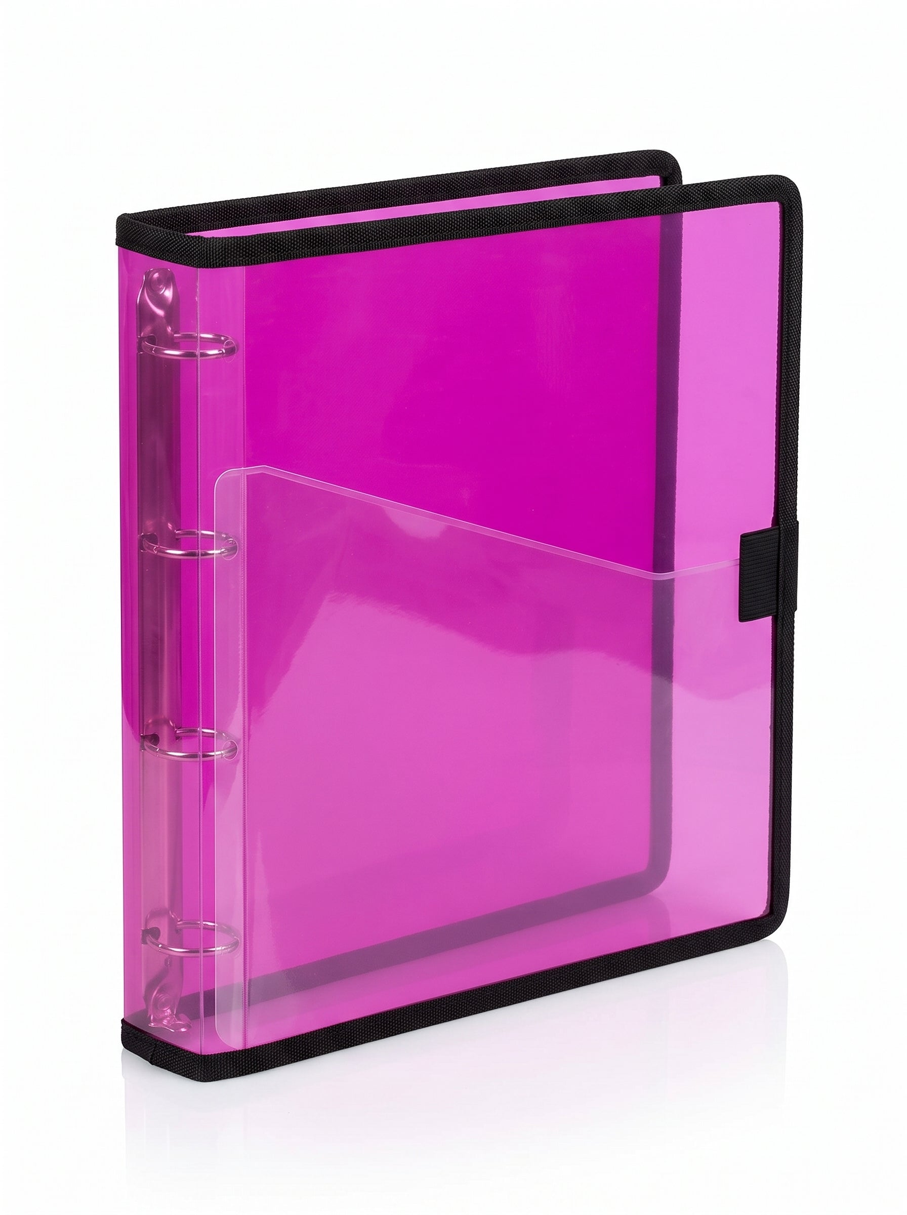 Classeur souple 4 anneaux Transparent -  Foldermate