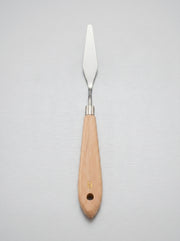 Couteau à palette métal et en bois professionnel pour peinture à l'huile