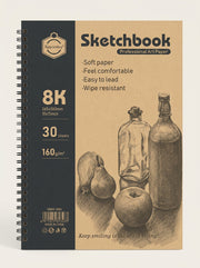Bloc de dessin Sketchbook A3 spirale 160g Keep Smiling | 30 feuilles