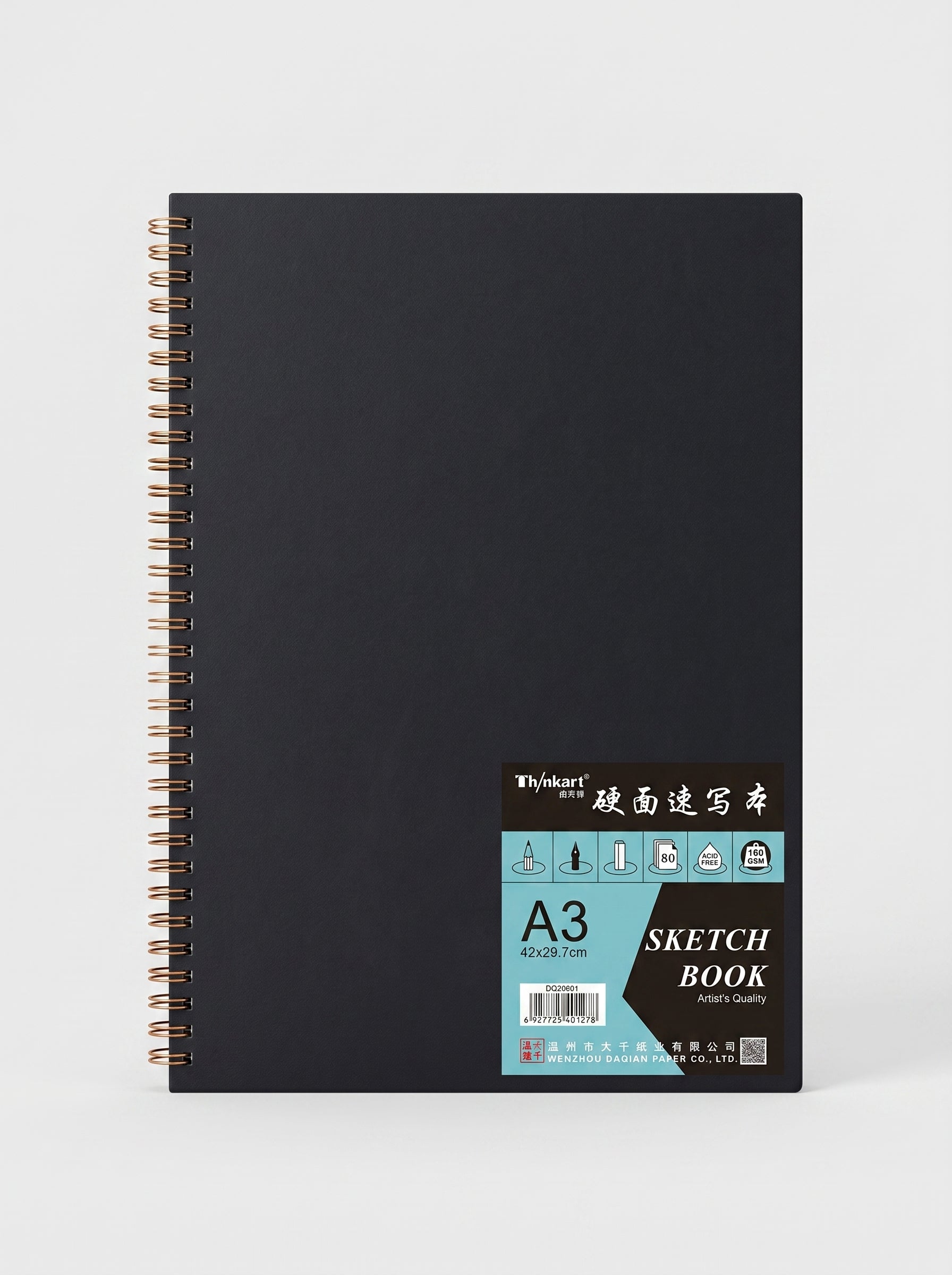 Bloc de dessin Sketchbook A3 spirale 100g Th/nkart | Papier de qualité