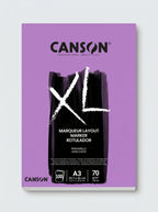 Carnet papier layout-markeur Canson XL 70g (A4 / A3) - 100 feuilles