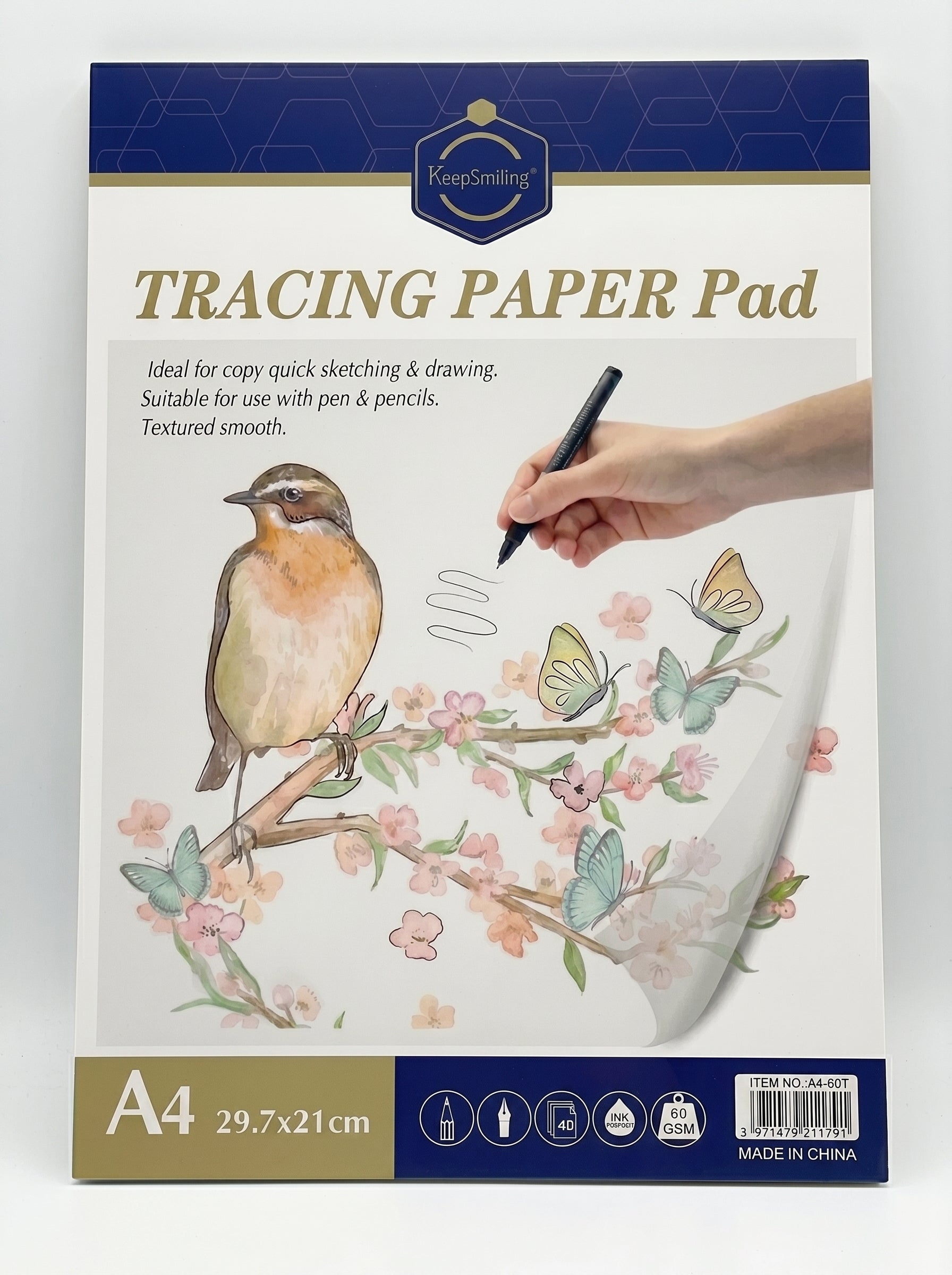 Bloc papier aquarelle A4 / A3 (160g - 40 feuilles)