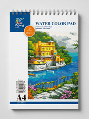 Bloc papier aquarelle à spirale (24 feuilles)