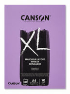 Carnet papier layout-markeur Canson XL 70g (A4 / A3) - 100 feuilles